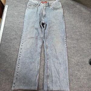 J&K Jeans Mens 31x30 Blue Light Wash Relaxed Straight Denim Pants Casual